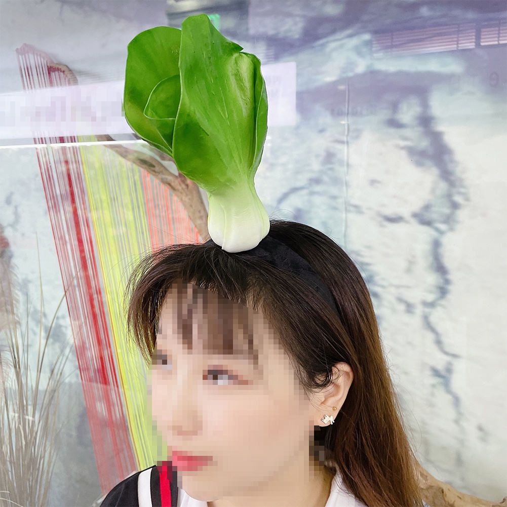 Simulasi Sayuran Rambut Hoop Untuk Gadis Lucu Imut Hiasan Kepala Buah Rambut Hoop Sandwich Wortel Terong Semangka Head Band