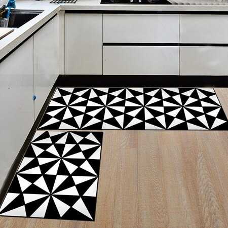 (BISA COD) FTIHSHP DOBOXUAN Keset Dapur Anti-slip Kitchen Rug 40x120cm 1 PCS - JX-D320