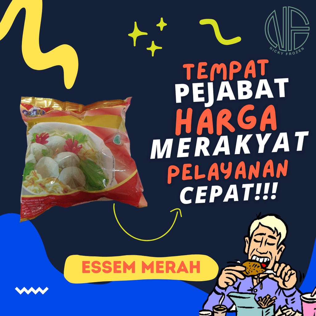 

BAKSO ESSEM MERAH ISI 50