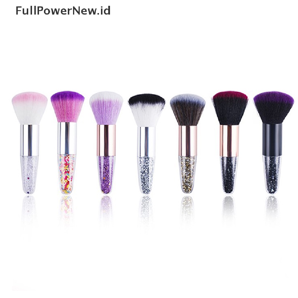 Power 1Pcs Professional Candy-Warna Fluffy Powder Blush Brush Chubby Portable ID
