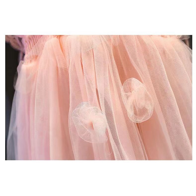 1-5 years old girl's dress summer dress new angel skirt super fairy treasure fluffy skirt girl suspenders wings princess dress