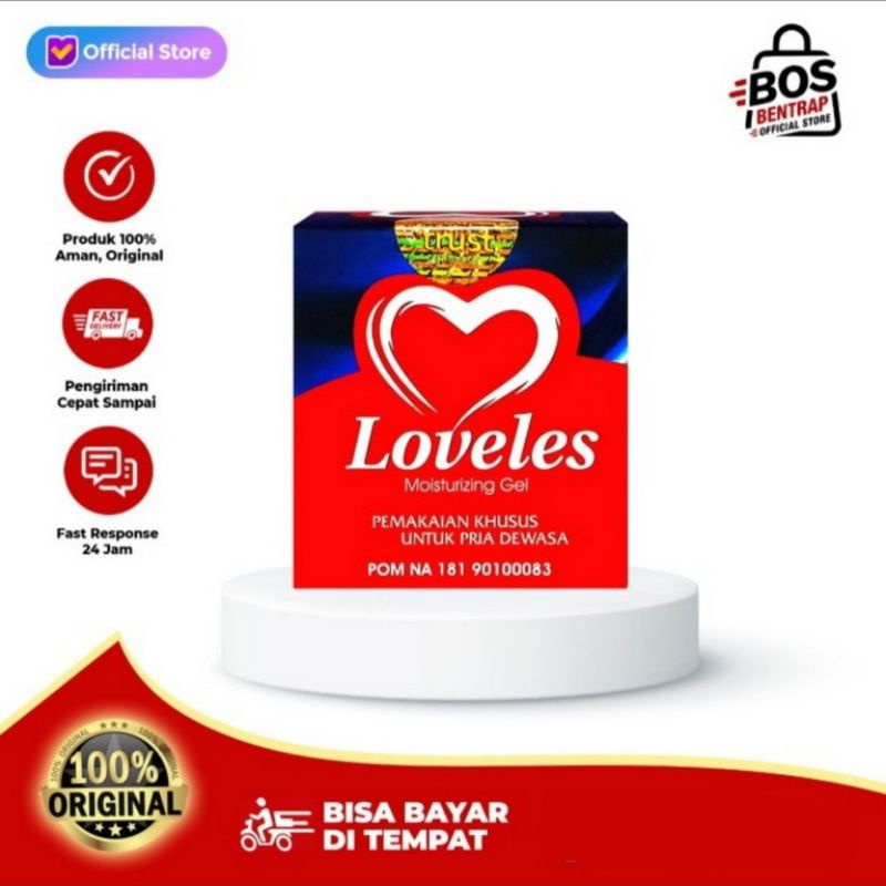 100% ORIGINAL Loveles - Loveles Moisturazing Gel Asli Original Obat Oles Pris Herbal Stamina Pria