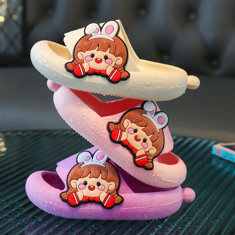 GROSIRTAS LV0222 Sandal Selop Anak Perempuan Motif Kartun Bunny Girl Import