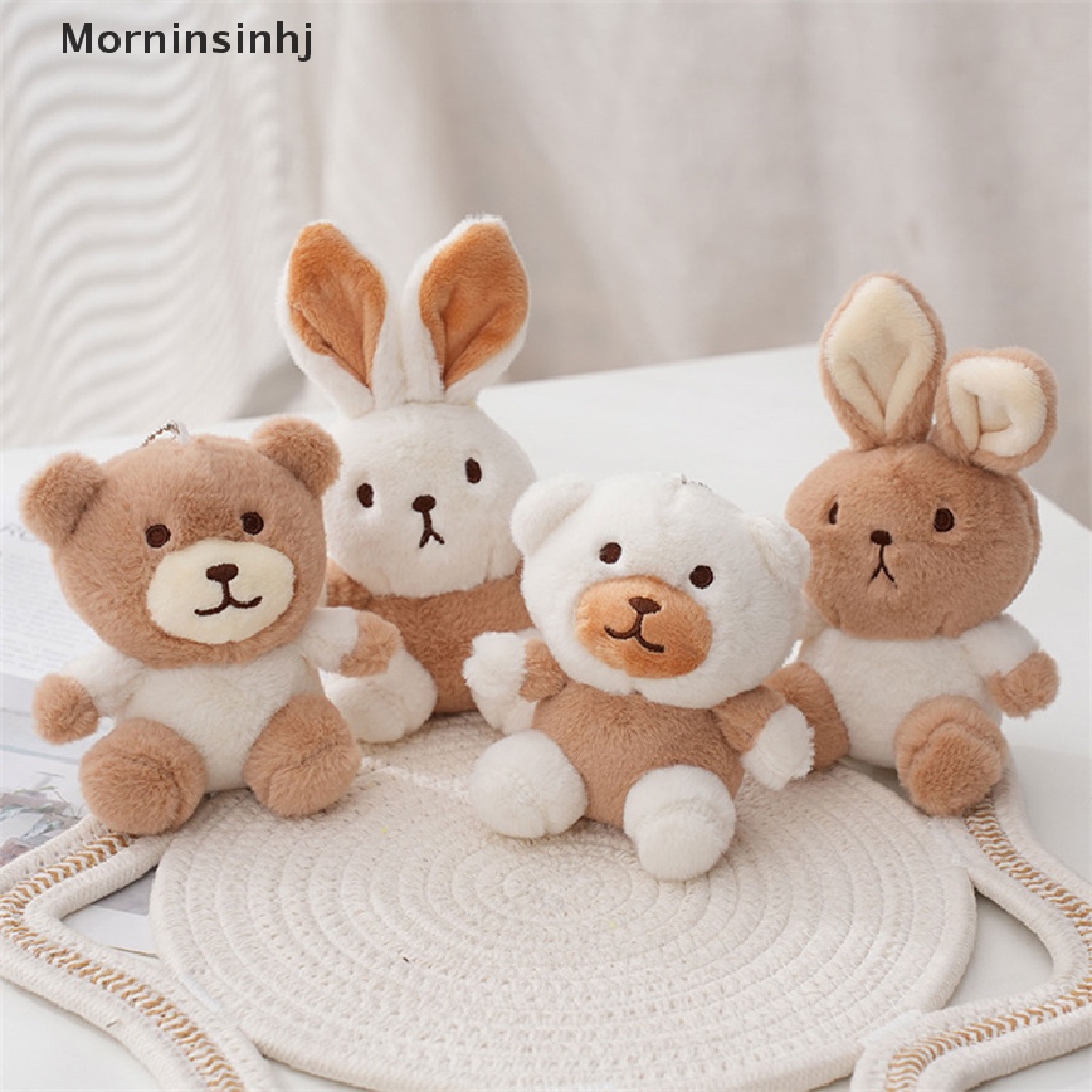 Mornin Kartun Kelinci Beruang Boneka Lembut Mainan Gantungan Kunci Tas Liontin Lucu Boneka Mini Anak Hadiah id