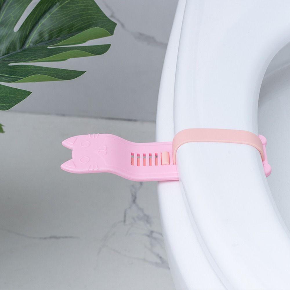 [Elegan] Pegangan Dudukan Toilet Universal Aksesoris Toilet Lucu Hindari Menyentuh Alat Pembersih Pengangkat Tutup Kucing