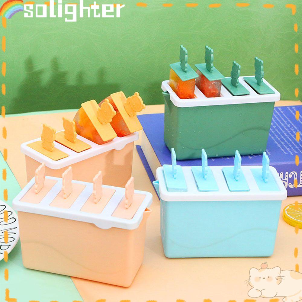 Solighter Cetakan Es Loli Alat Dapur Pembuat Es Krim Lolly Ice Cream Maker