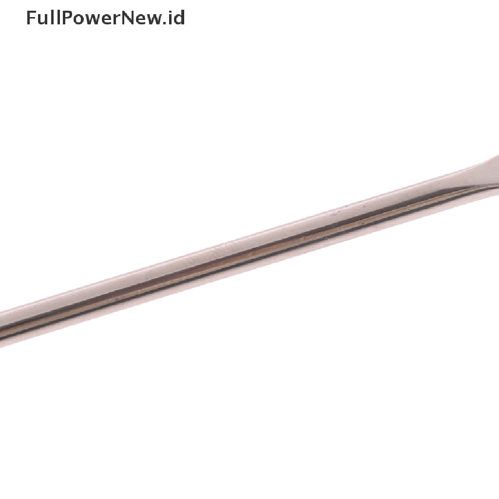 Power 1PC Stainless Steel Kepala Ganda Makeup Toner Spatula Nail Art Alat Pengaduk ID