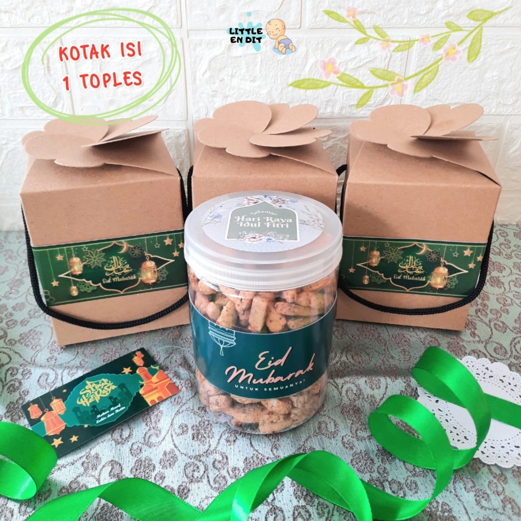 

Littleendit HL01 Hampers Lebaran Idul Fitri / Parcel Lebaran / Parcel Ramadhan / Kue Lebaran (Snacks/Kue 1 Toples)
