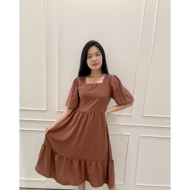 ilook | Dinar Dress | Midi Dres Korea | Fashion Korean Stlye