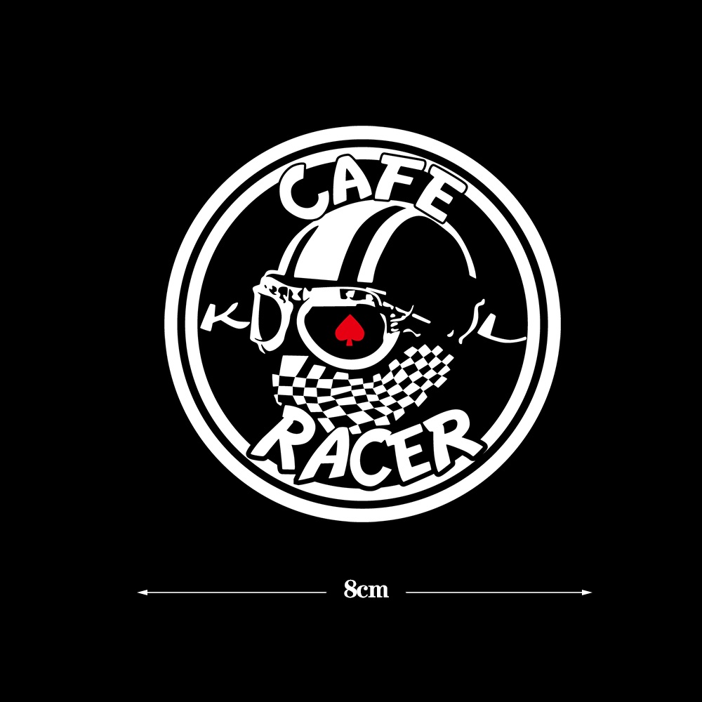 Cafe RACER Retro Knight Harley Retro Style Motor Stiker Reflektif Motor Fuel Tank Dekorasi Menutupi Gores Stiker Tahan Air Tabir Surya Decal