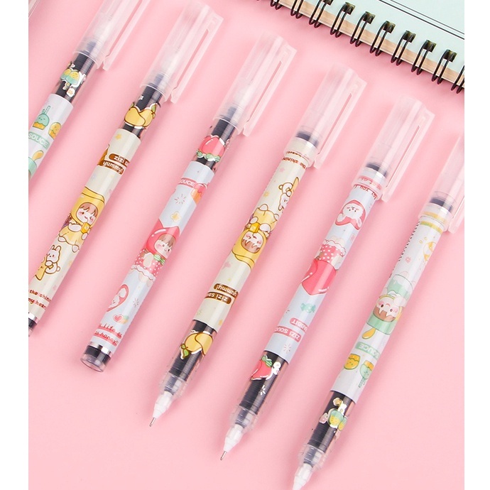 12pcs Pulpen Pena Pen Cair Gel Tinta Hitam GM-ST0268