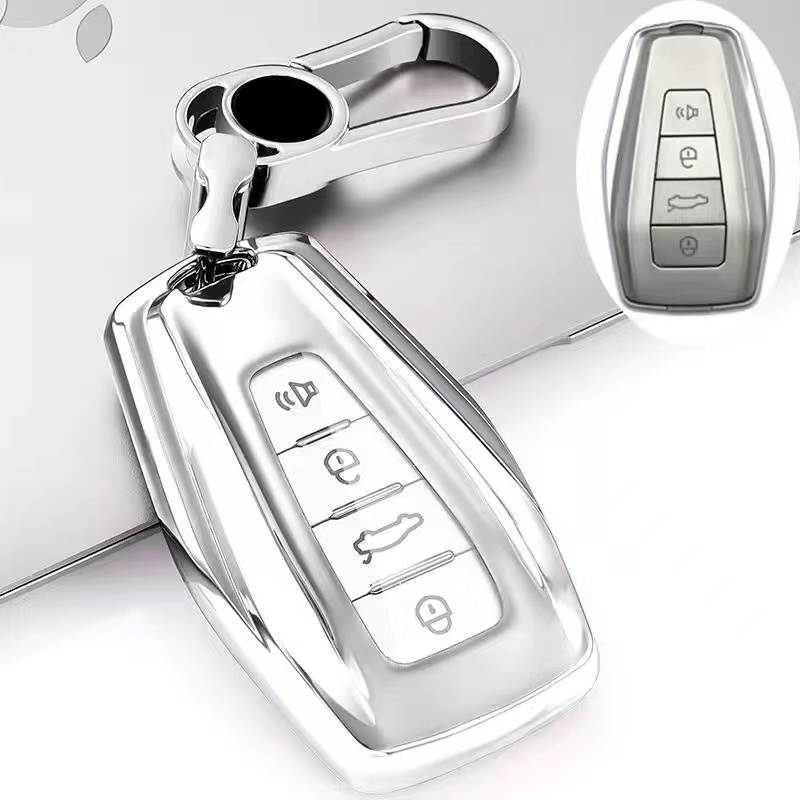 Untuk Proton X50 Key holder Soft TPU car Key Case Cover remote Kunci Mobil Tas Gantungan Kunci Aksesoris Mobil