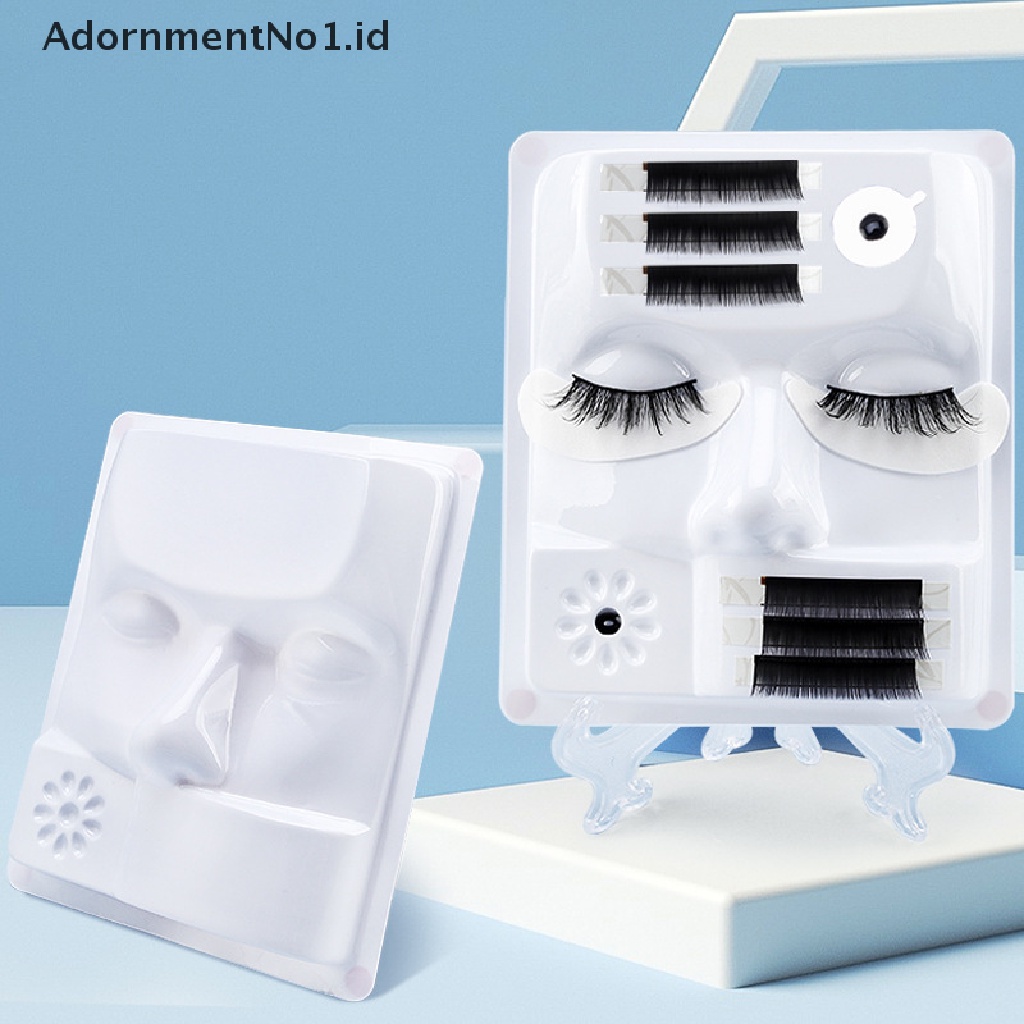 [AdornmentNo1] 5in1eyelash Extension Practice Tray Lem Gasket Perekat Pallet Tempat Bulu Mata [ID]