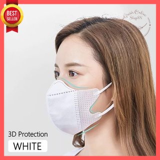 GOS -D411- Masker Duckbill Earloop Warna Putih Isi 50 Pcs