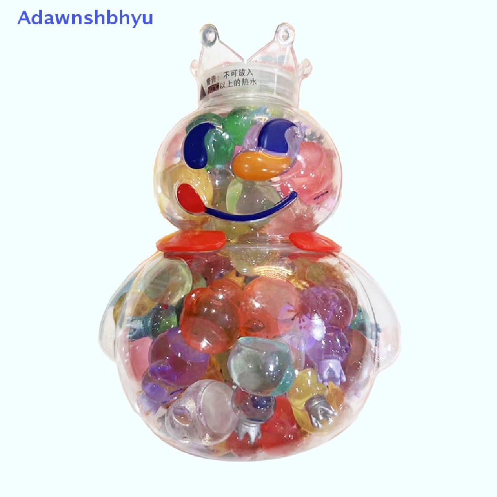 Adhyu 1PC Rumah Boneka Scene Slash Transparan Warna-Warni Little Snow King model Mainan ID