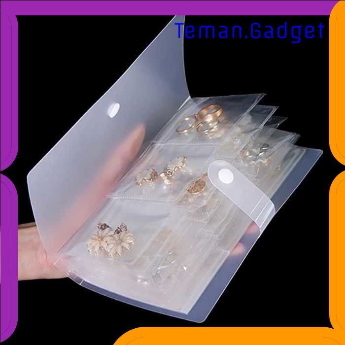 TG - KTK LIRUI Tempat Aksesoris Perhiasan Plastik Zipper Anti Oksidasi 42 Slots - LI24