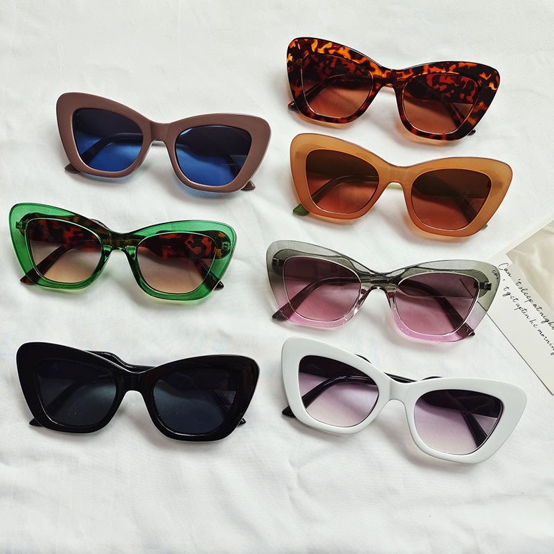 Aesthetic Shades Sunglasses UV400 Untuk Wanita/Pria Eyeglasses Colour