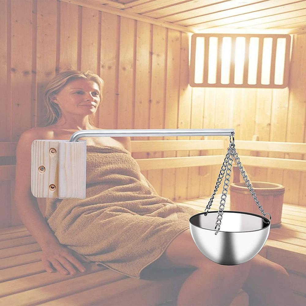 [Elegan] Sauna Bowl 1Pcs Indah Dengan Alat Tetap Pemanas Perlengkapan Sauna Aromaterapi Essential Oil Bowl