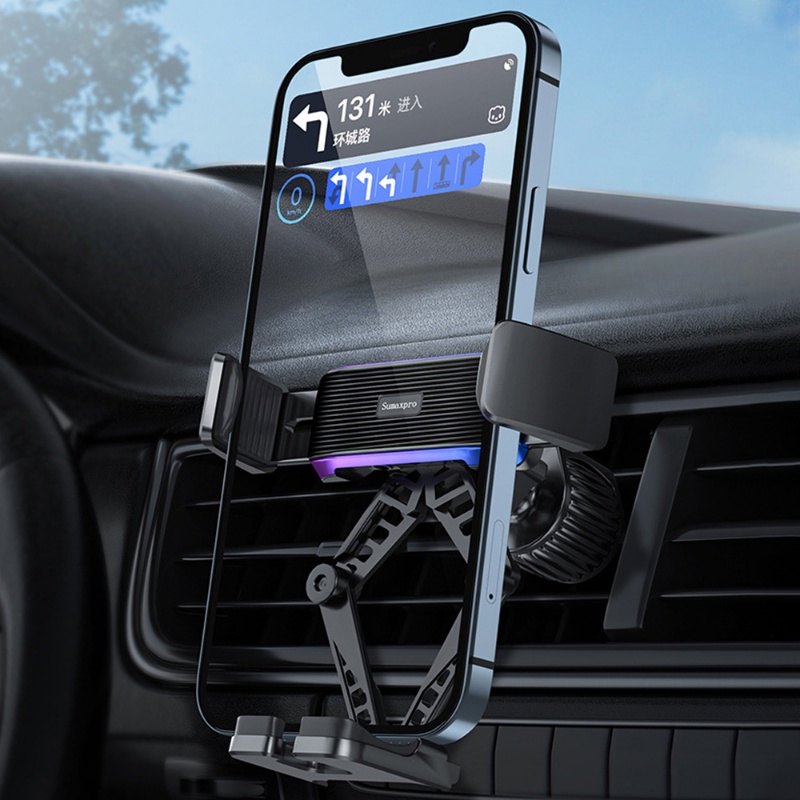 Mobil D8 Dudukan Ponsel Ventilasi Udara Mount Klip Gravity Stand 360derajat Yang Dapat Diputar Smartphone Non-slip GPS Holder Auto Interior Aksesoris