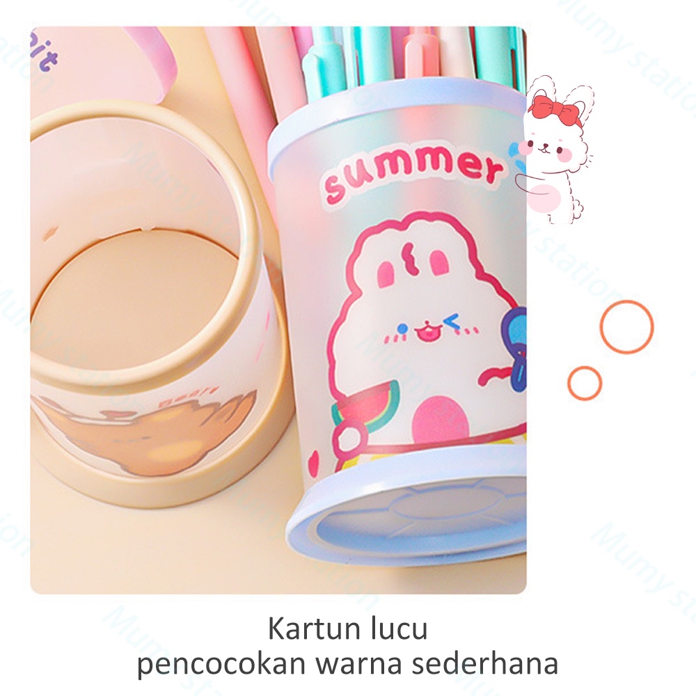 Mumystation Tempat Alat Tulis Tabung/Tabung Tempat Pensil Pen Holder Lucu