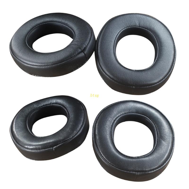 Bt Bantalan Telinga Lembut Nyaman Pengganti Untuk LAGOONANC 1pasang Earpads Black