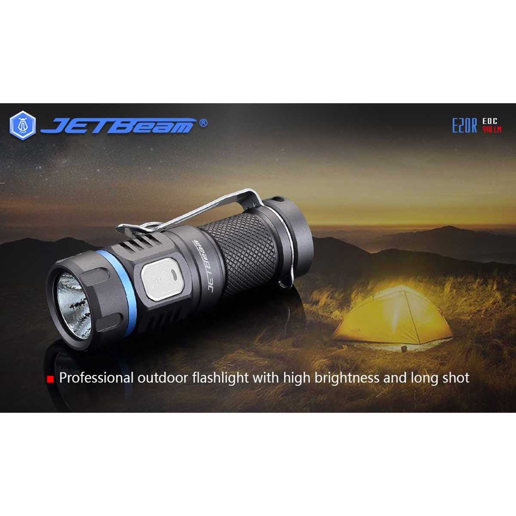 JETBeam Senter LED Luminus SST40 990 Lumens - E20R