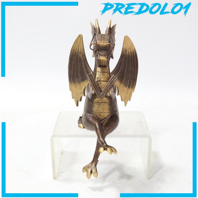 [Predolo1] Patung Buku Bacaan Naga Dekorasi Patung Naga Untuk Pindah Rumah Taman