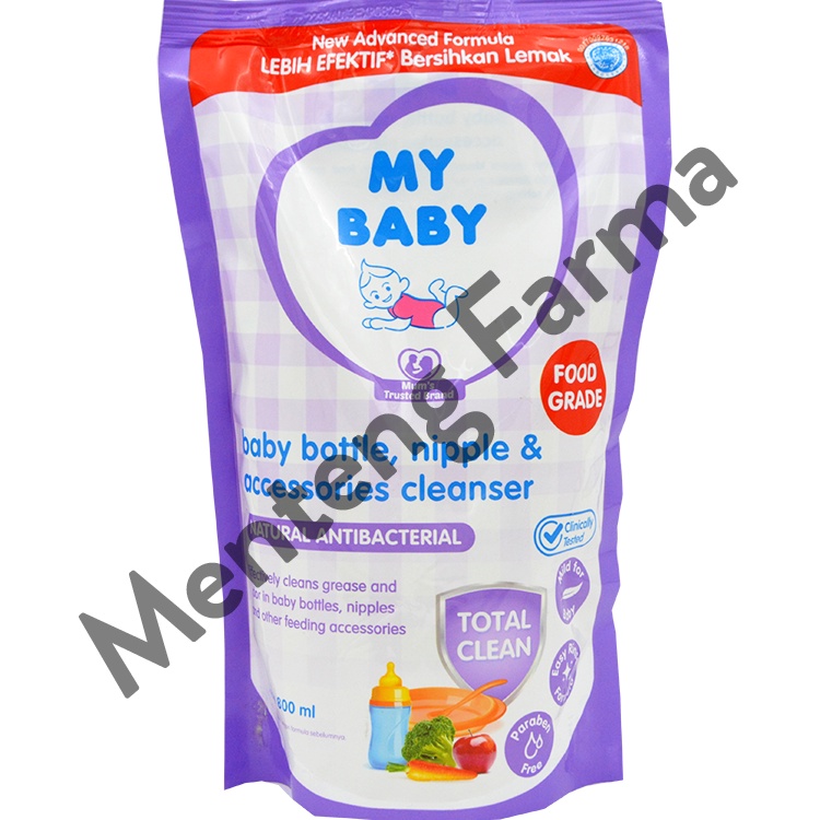 My Baby Bottle Nipple Cleanser Refill 800 mL - Sabun Cuci Botol Bayi