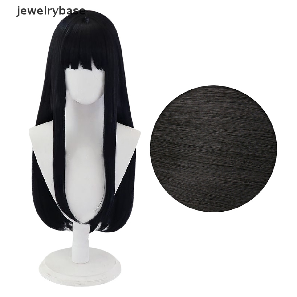 [jewelrybase] Anime Lycoris Recoil Takina Inoue Cosplay Wig Hitam Panjang Wig Cosplay Anime Wig Butik