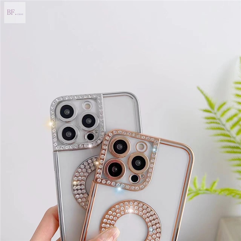 IPHONE Soft Case Pelapis Berlian Canggih Deluxe Untuk Iphone14 13 12 11 Pro Max