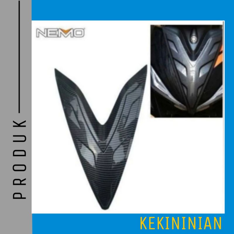 Cover Tutup Body Dada Depan Aerox 155 Old Carbon Nemo Dada Besar Kecil