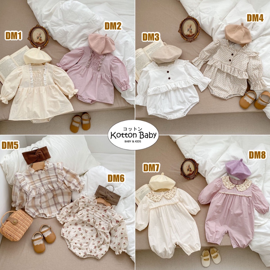 0-18bln PAKAIAN BAYI [Premium impor] BAJU ANAK JUMPER JUMPSUIT ROMPER PEREMPUAN catalog DDWJ DM