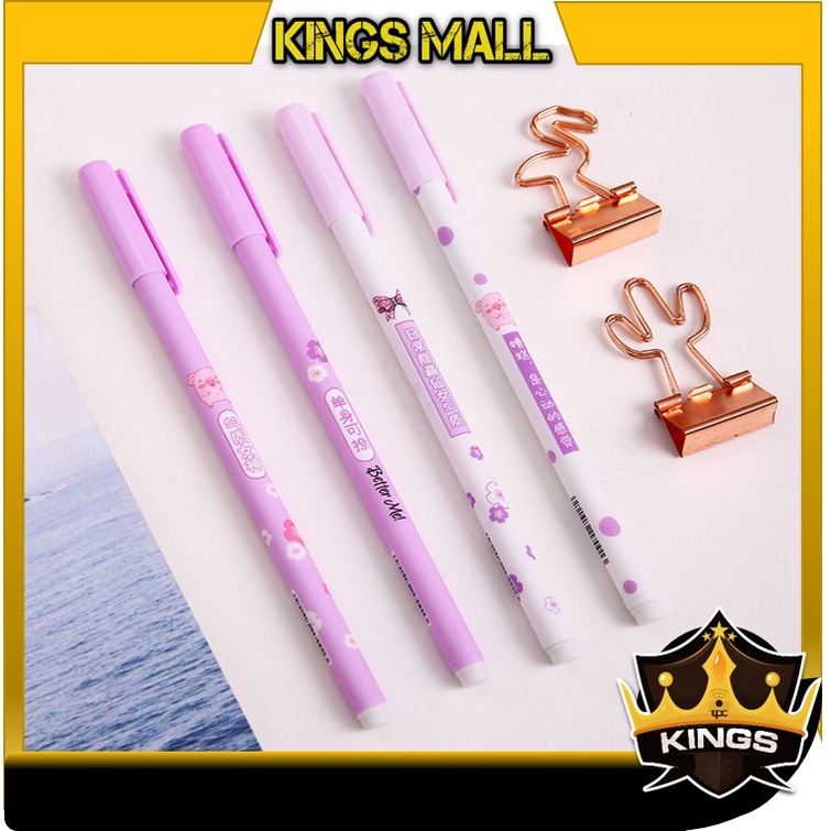 

KINGS - S5717 Pulpen Gel Karakter Ungu Space Girl / Pulpen Korea Pelajar & Kantor Pena Gel Lucu Import / Pulpen Aesthetic