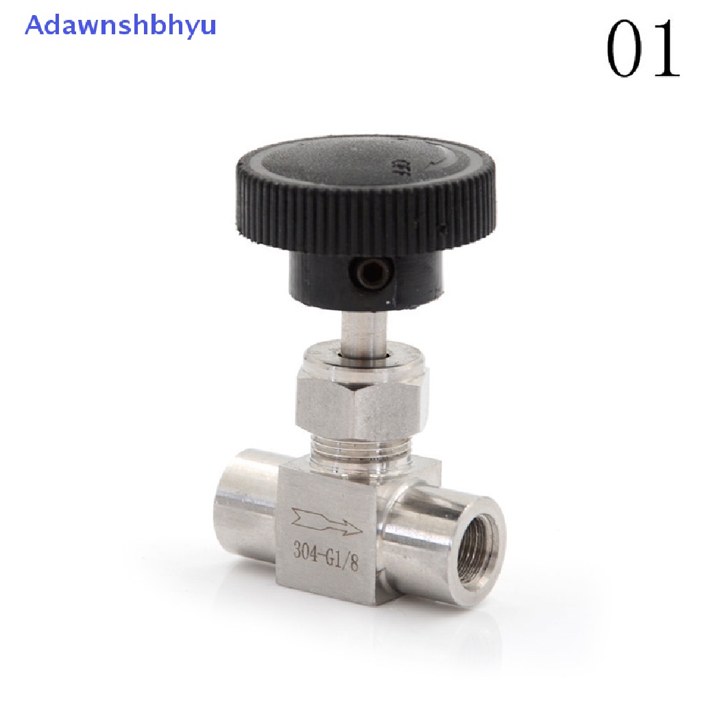 Adhyu 3per8 &quot;BSP Female Drat Stainless Flow Control Shut Off Valve Air Minyak Gas ID