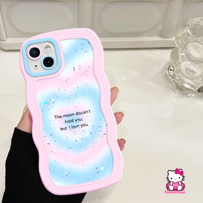 Casing Soft Tpu Wavy Edge Realme C53 C15 C33 C11 C25Y C35 C12 C20 C21Y 8Pro 5 6i 10 8i 7i 7 5s C25s C25 C30 9i 5i 8 C20A 9Pro+9 C3 C17 Pink Cherry Sweet Gradient Love Heart Sarung