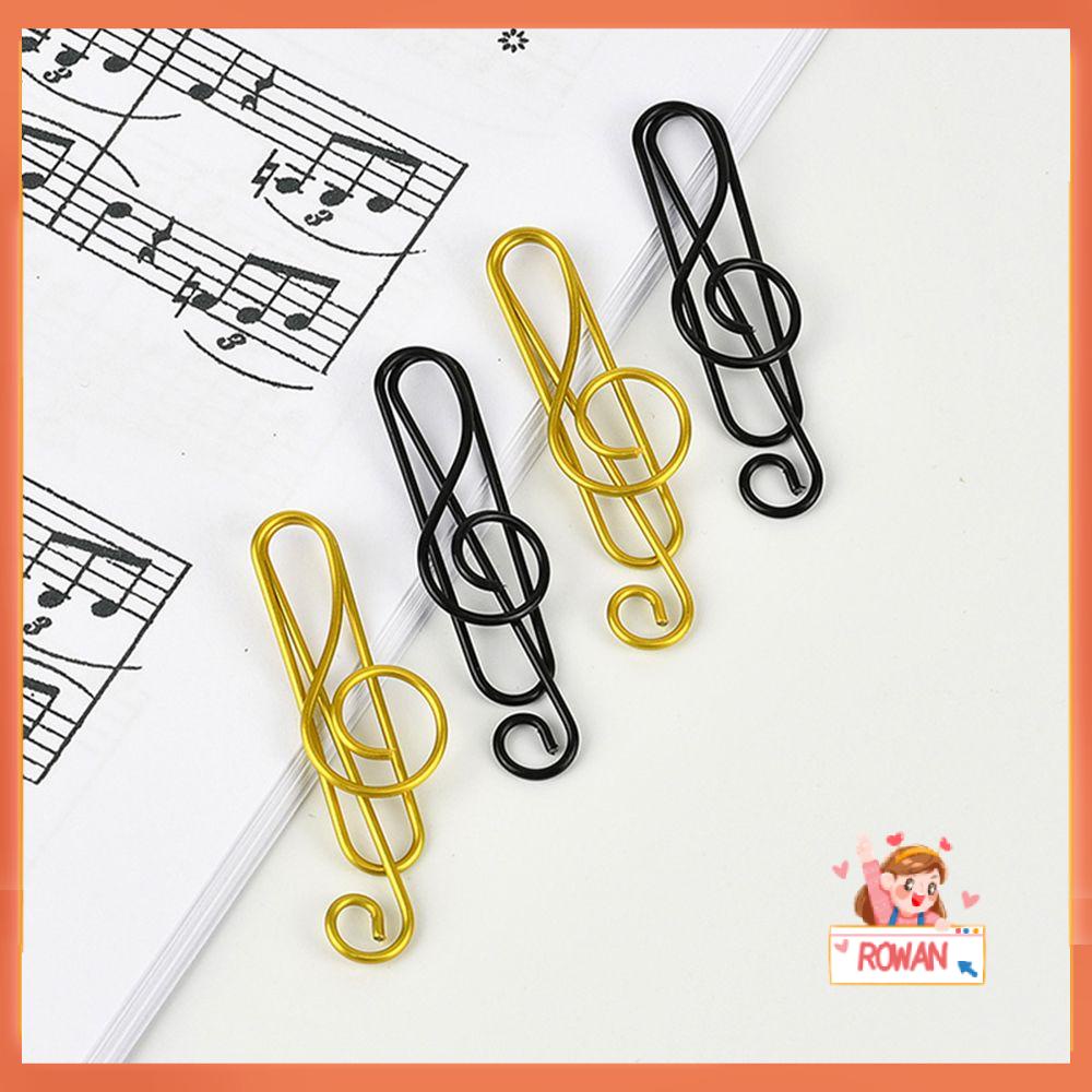 R-flower 20pcs Klip Kertas Gift Metal Bookmarklet Perlengkapan Pengikat Kantor Sekolah