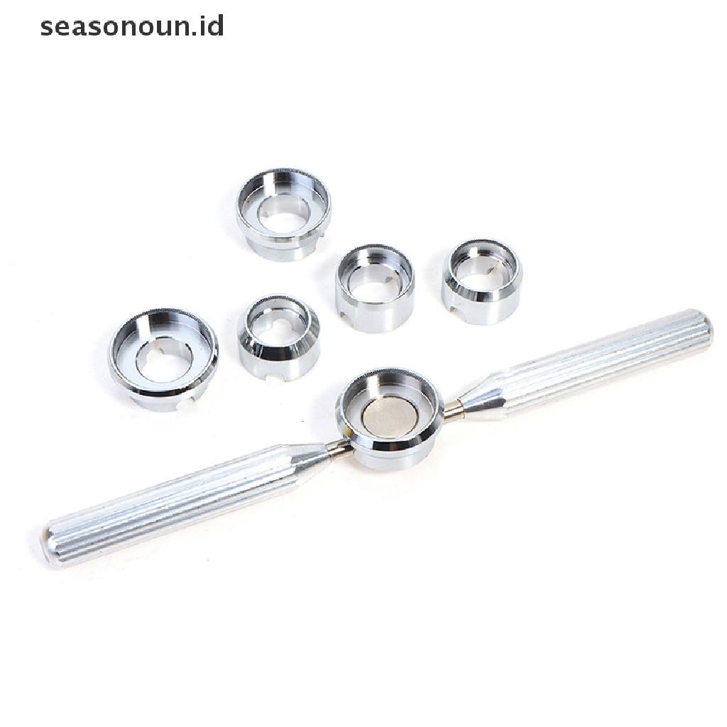 Seasonoun 1Set 5537alat Pembuka Belakang Jam Tangan Dies Kit Watch Case Cover Closer Untuk Rlx Tudor.