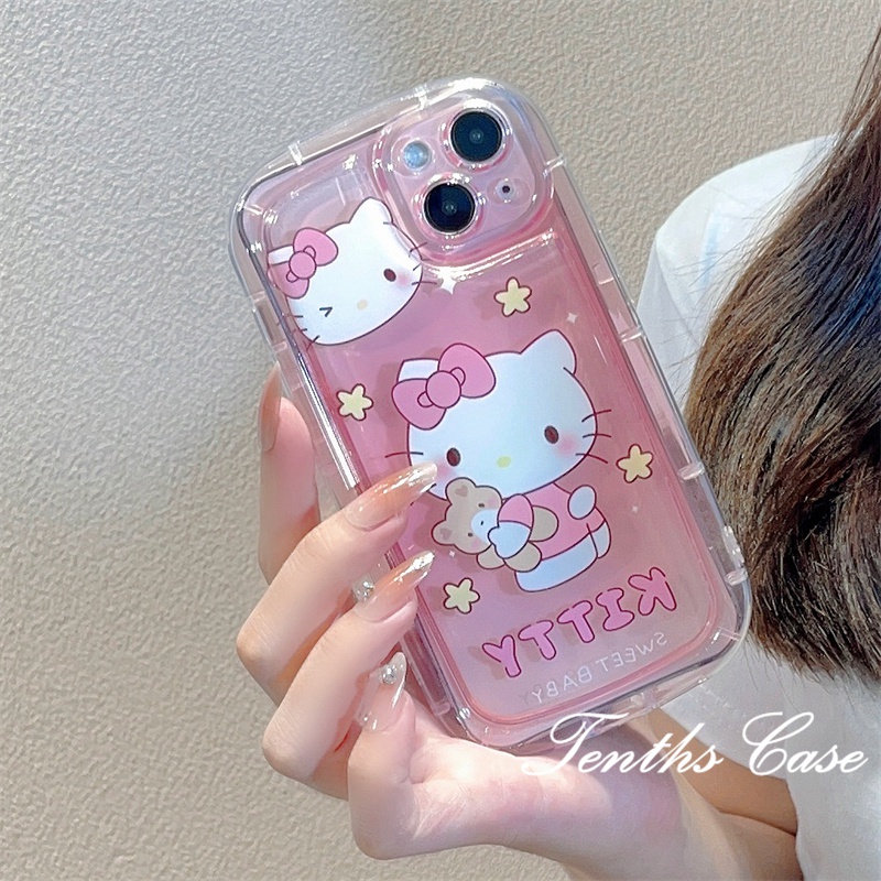 Samsung A14 A54 A34 A04 A04s A13 A23 A53 A03 A03s A02s A52 A72 A32 A22 A12 A71 A51 A50 A50s A30s A11Pink Bow Cat Phone Case Sabun Soft Cover