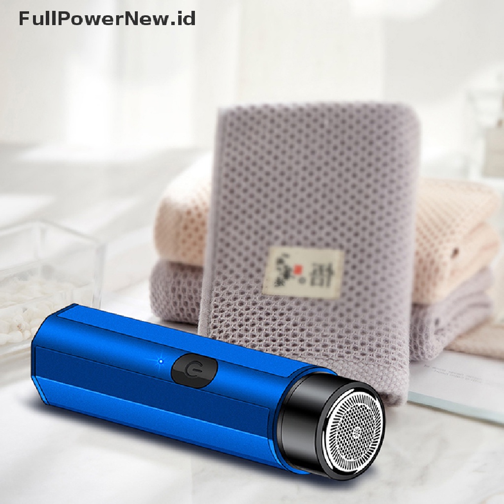 Power Alat Cukur Mini Elektrik Pria Portable Electric Razor Beard USB Mens Shaver ID