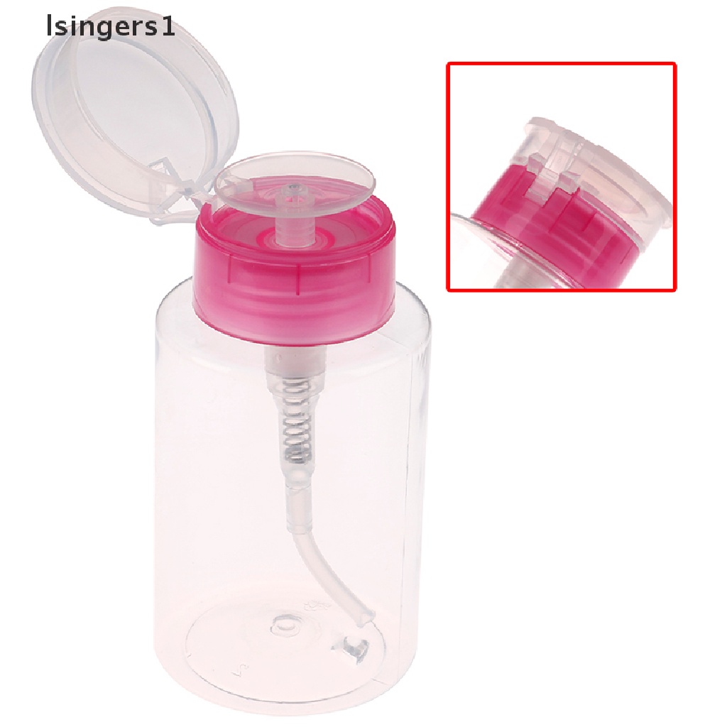 [lsingers1] Nail Art Equipment 160ml Empty Pump Dispenser Remover Clean Bottle mini bottle Boutique