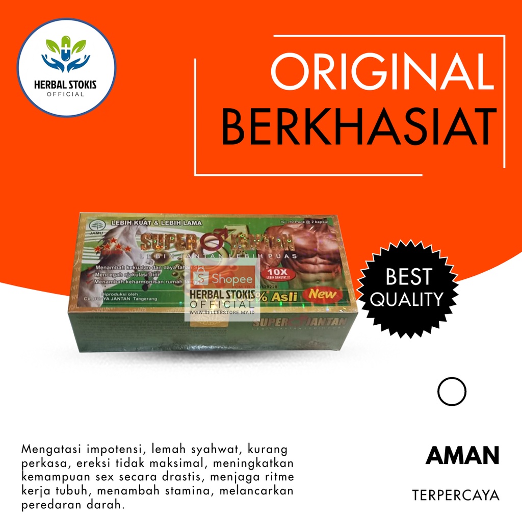 

Suplemen Kapsul Herbal KapsulSuper (Jantan) 10X Original Kapsul Obat (Kuat) Pria