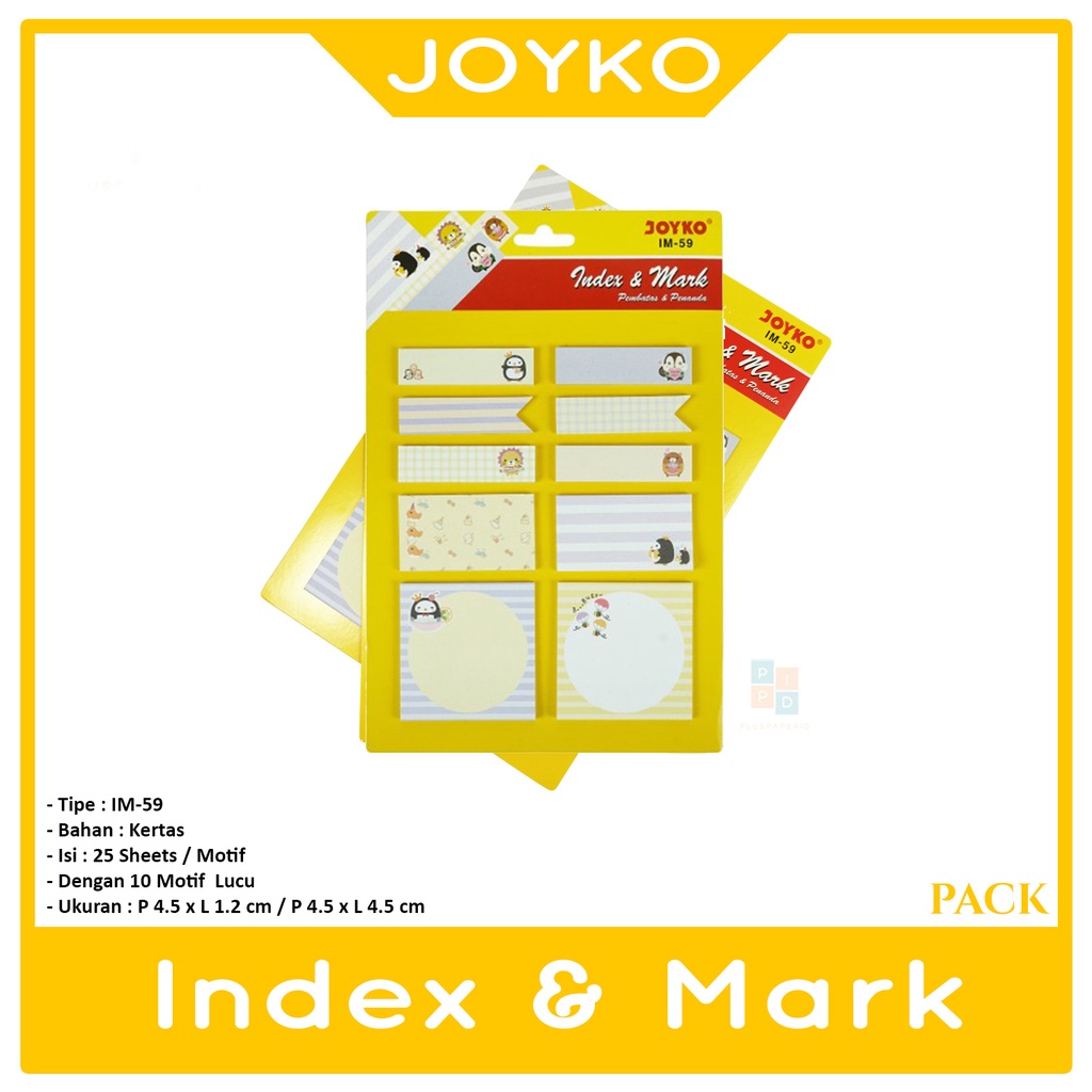 

Joyko - Penanda Buku IM-59 Index Mark - Pack