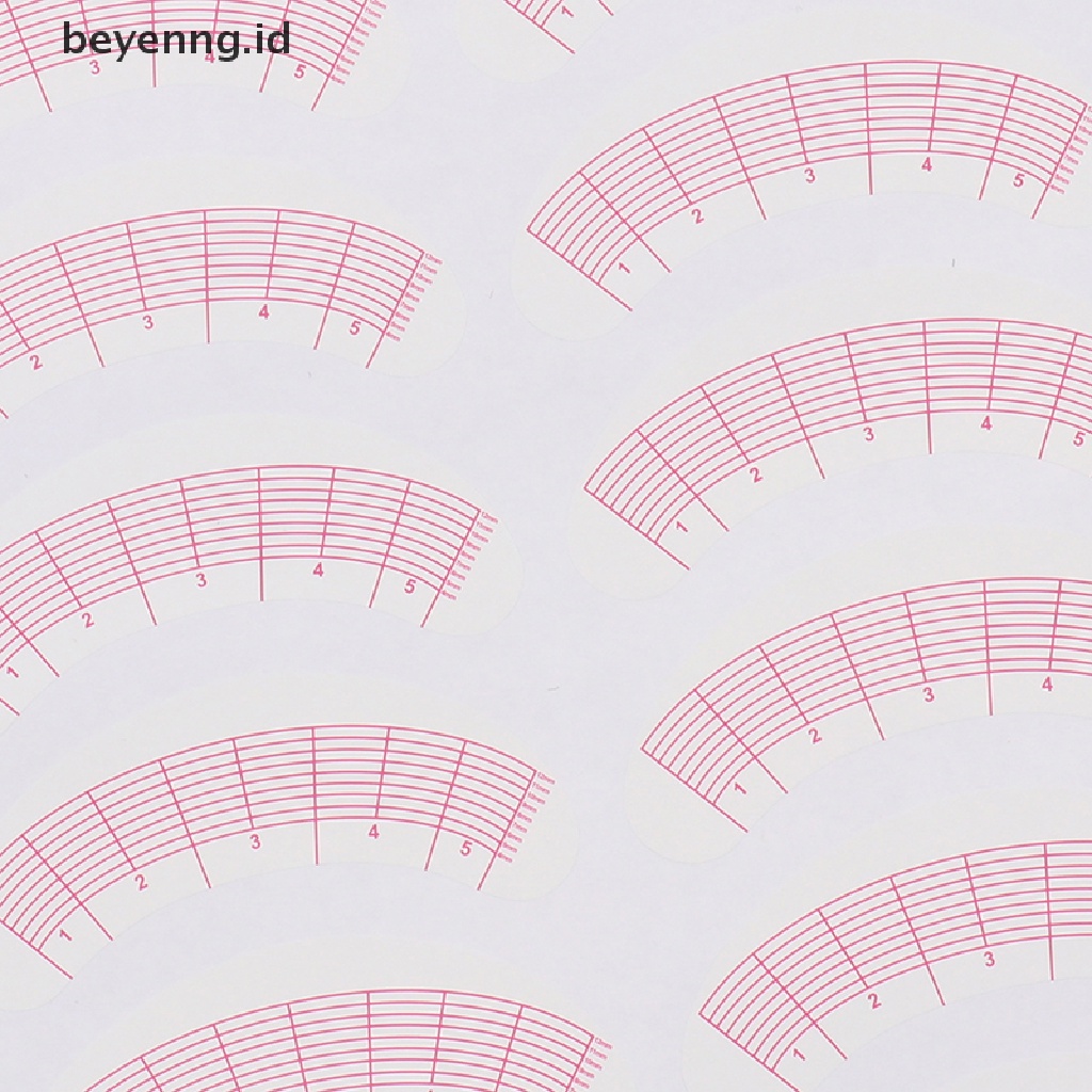 Beyen 35pasang Mengukur Latihan Ekstensi Bulu Mata Tips Posisi Mata Stiker ID