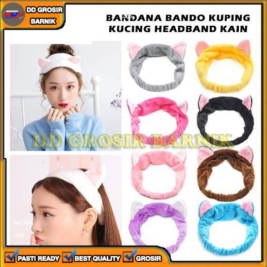 [DGB] BANDO KUCING KELINCI MOTIF KUPING TELINGA KAIN KARET KEPALA RAMBUT KOREA AKSESORIS RAMBUT