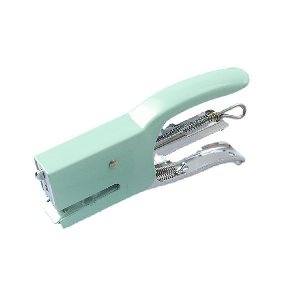 Agustina Hand-Held Stapler Tahan Lama Hemat Tenaga Kerja Perlengkapan Kantor Sekolah Tang Tangan Alat Tulis Stapler Kertas Pengikat Kertas Set