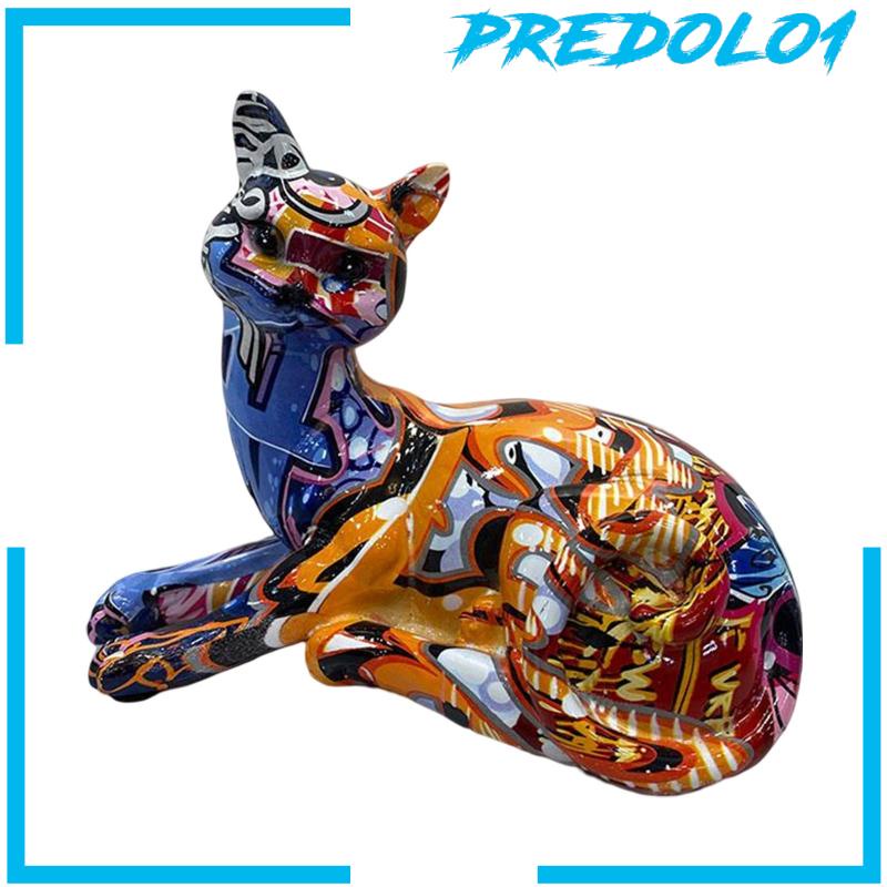 [Predolo1] Patung Kucing Patung Hewan Dekorasi Patung Kucing Untuk Rak Kamar Tidur