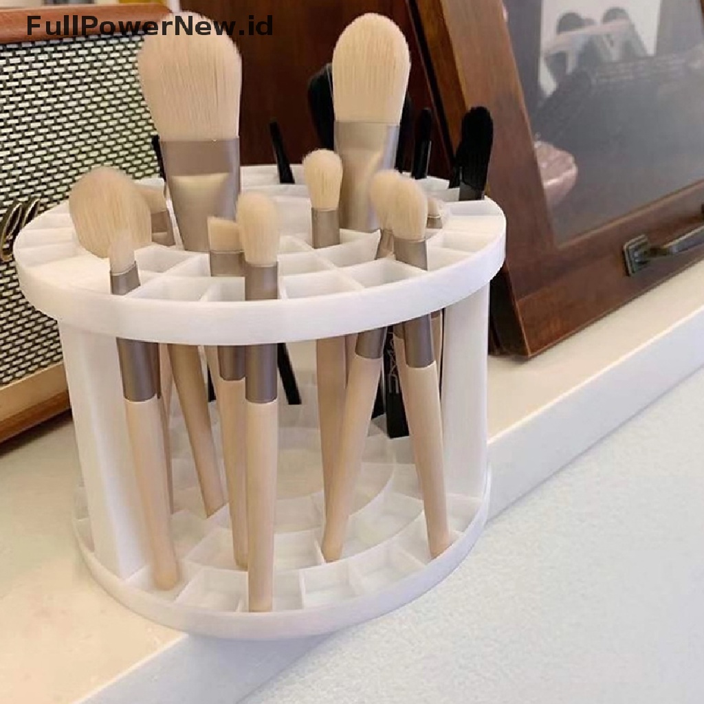 Power 49lubang Kuas Makeup Porous Pen Holder Air-Dry Stand ID