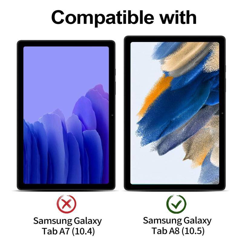 2pcs Untuk Samsung Galaxy Tab S8 S7 Plus Ultra S6 A7 Lite A8 S5e T505 T225 X205 T865 P615 Pelindung Layar Tempered Glass Film Untuk Samsung Tab A 8.0 8.4 10.1 10.5 P355 T355 T595 T515