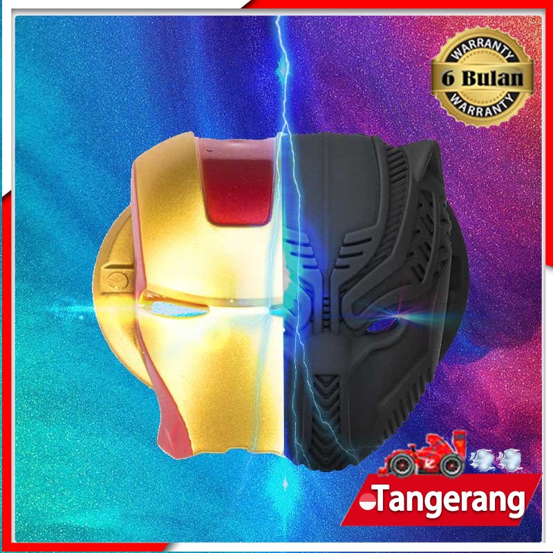 Car Engine Start Stop Button Pelindung Cover Iron Man Black Panther  Aksesoris Mobil