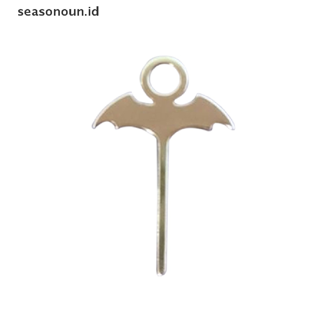 IPHONE Seasonoun 2Pcs/Set Nampan Kartu Sim Stainless Steel Dipanjangkan Universal Bat Thimble Untuk Iphone12 13 Untuk Produk Digital Ponsel Huawei.